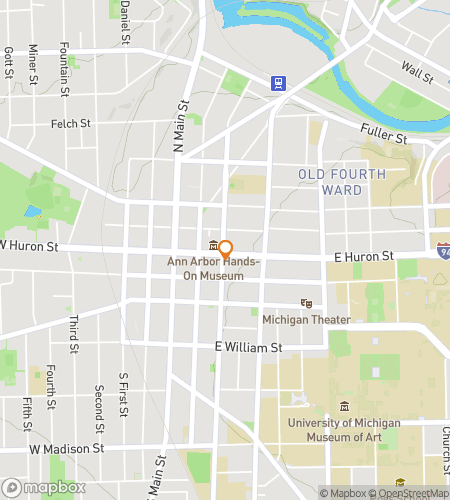 Map of scavenger hunt walking tour for Ann Arbor Scavenger Hunt