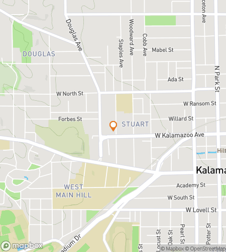 Map of scavenger hunt walking tour for Follow the Buzz&colon; K-College Hunt