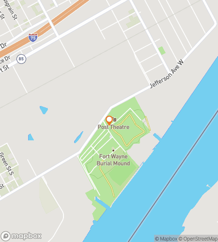 Χάρτης περιήγησης με τα πόδια για το Κυνήγι Φαντασμάτων Detroit