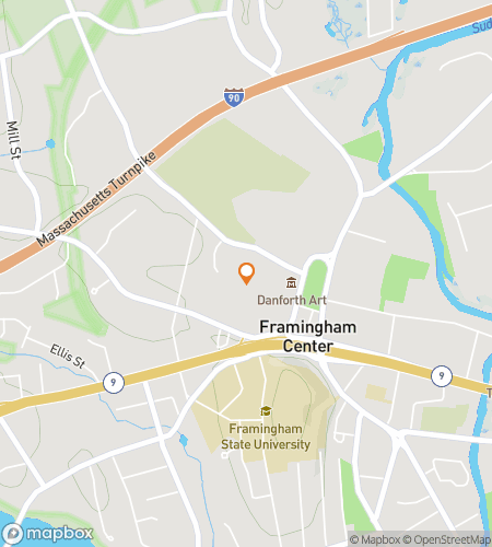 Map of scavenger hunt walking tour for Framingham Scavenger Hunt