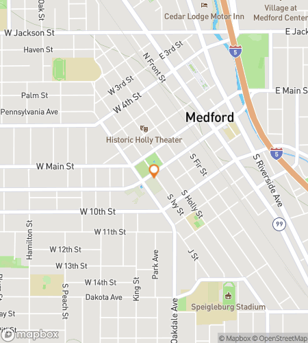 Map of scavenger hunt walking tour for Medford‘s Marvelous Mystery Hunt