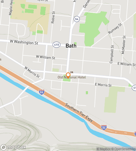 Map of scavenger hunt walking tour for Bath Bonanza Scavenger Hunt