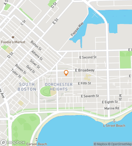 Map of scavenger hunt walking tour for Southie Smarts: A Good Will Hunting Quest