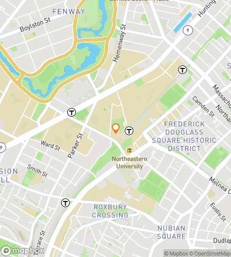 Χάρτης περιήγησης με τα πόδια για το κυνήγι θησαυρού για το Clue the Pack: Northeastern University Hunt