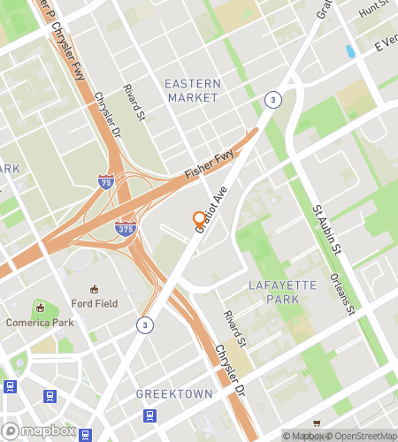 Map of scavenger hunt walking tour for Murals in Motor City