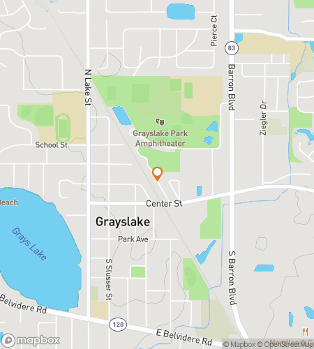 Map of scavenger hunt walking tour for Grayslake Scavenger Hunt