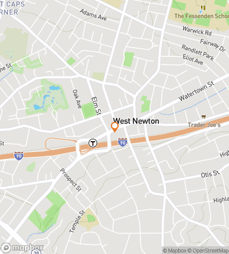 Map of scavenger hunt walking tour for Newton Massachusetts Bar Crawl