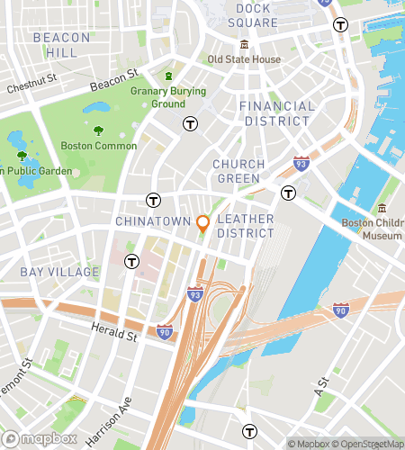 Map of scavenger hunt walking tour for Boston Parks & Works of Art