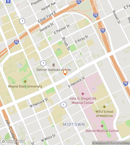 मिडटाउन ग्रूव के लिए स्कैवेंजर हंट वॉकिंग टूर का नक्शा