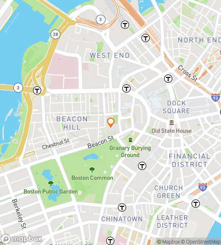 Map of scavenger hunt walking tour for Boston Revolutionary Trails Audio Tour Adventure