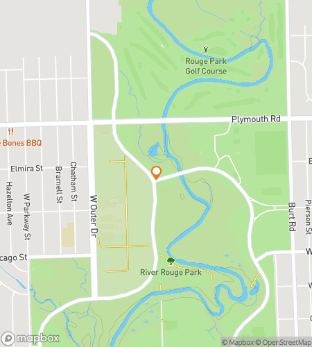 Map of scavenger hunt walking tour for Legends & Leaves: The Rouge Park Scavenger Hunt