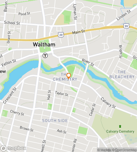 Térkép a Waltham időutazók kincsvadászat gyalogtúrájához