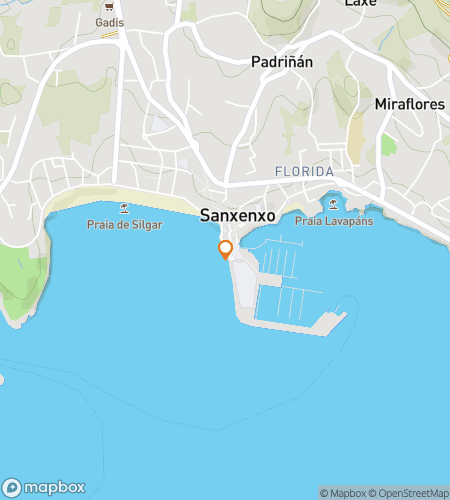 Map of scavenger hunt walking tour for Seas the Day in Sanxenxo