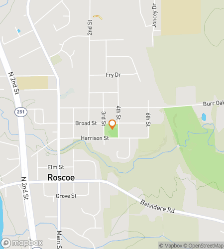 ロスコー・スモールタウン・スパーク探検スカベンジャーハント・ウォーキングツアーの地図