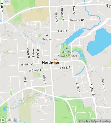 Map of scavenger hunt walking tour for The Worth of Northville