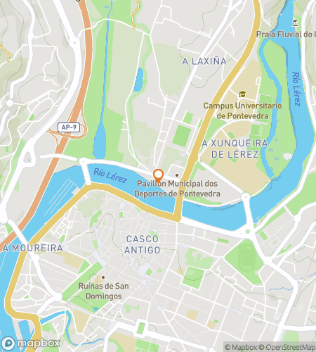 Map of scavenger hunt walking tour for Pontevedra Puzzle Adventure