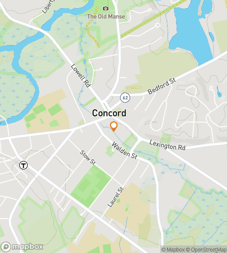 कॉलोनियल क्लूज़ और कॉनकॉर्ड व्यूज़ के लिए स्कैवेंजर हंट वॉकिंग टूर का नक्शा