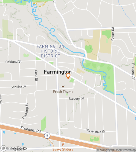 Map of scavenger hunt walking tour for Farmingtons Fantastic Downtown Adventure!