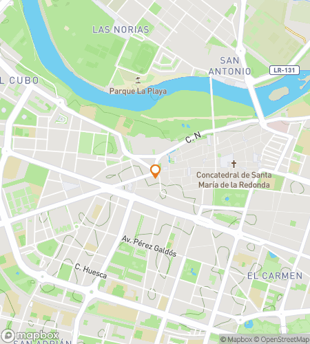 מפה של סיור הליכה של משחק חיפוש עבור טאפאס, סיפורים ופינות נסתרות של לוגרוניו