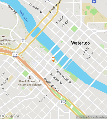 Map of scavenger hunt walking tour for Waterloo Whimsical Wonders Hunt