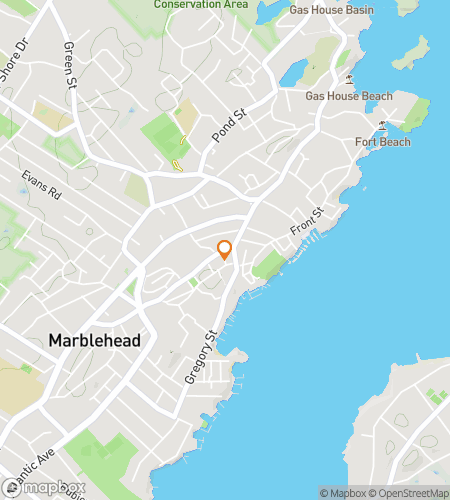 Map of scavenger hunt walking tour for Marblehead Historic District Scavenger Hunt