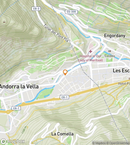 Map of scavenger hunt walking tour for Escaldes Escapade Extravaganza