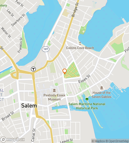 Map of scavenger hunt walking tour for Hocus Pocus Witch Hunt