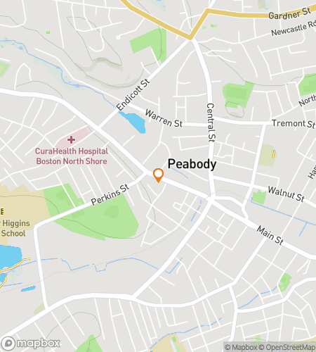 Map of scavenger hunt walking tour for Peabody‘s Puns & Plunder Hunt