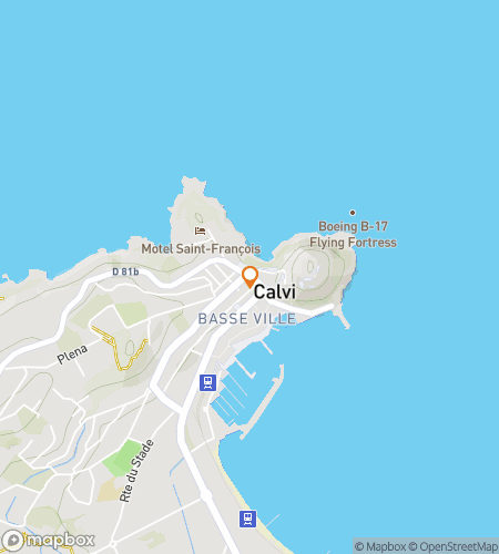 Mapa spacerowej gry terenowej dla "Sekrety Cytadeli: Misja Calvi"