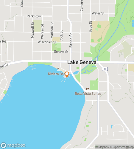 Hartă a turului de mers pe jos pentru vânătoarea de comori The Geneva Splashdown Lake Getaway