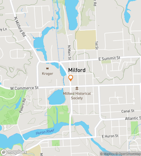 Hartă a turului pe jos cu vânătoare de comori pentru Milford‘s Crossing River