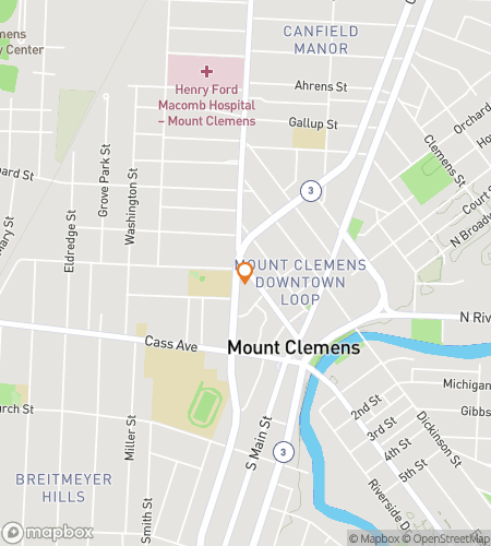 Map of scavenger hunt walking tour for Clemens‘ Clever Caper Quest