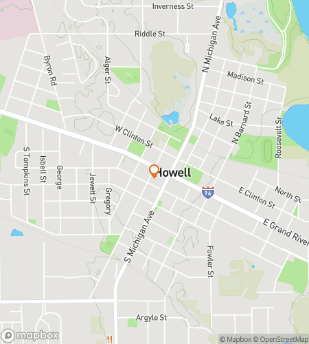 Hartă scavenger hunt, tur pietonal pentru Howell Hysteria Hunt