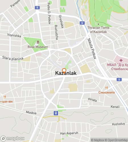 Map of scavenger hunt walking tour for Kazan-luck Out!: The Floral Treasure Chase