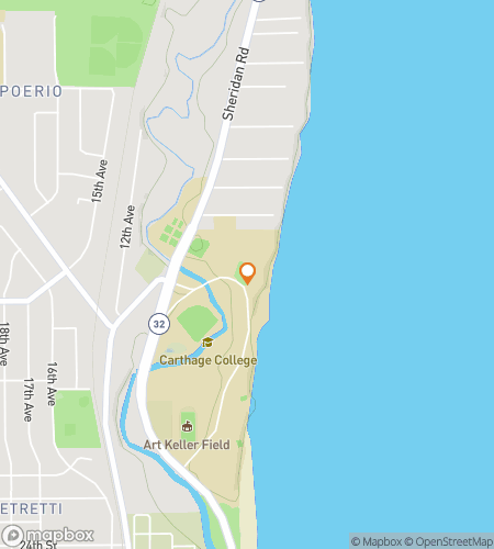 Hartă a turului pietonal de vânătoare de comori pentru Zborul Păsărilor de Foc: O Vânătoare la Colegiul Carthage