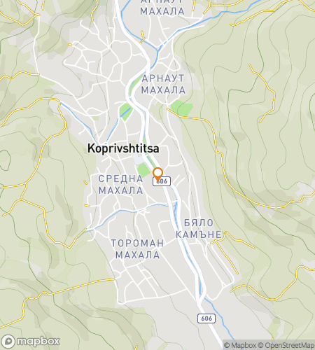 Map of scavenger hunt walking tour for Houses of Heroes: Secrets of Koprivshtitsa