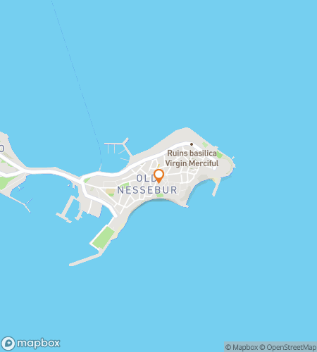 Map of scavenger hunt walking tour for Sea You There: The Old Town Nessebar Quest