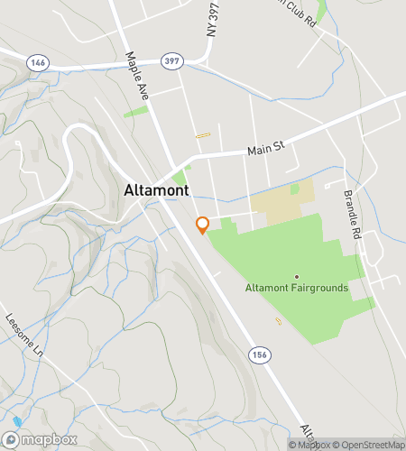 Map of scavenger hunt walking tour for Altamonts Amazing Adventure Hunt