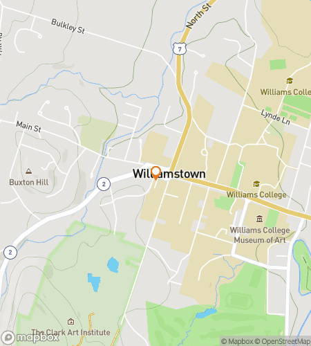 Map of scavenger hunt walking tour for Williamstown Whimsical Wanderers