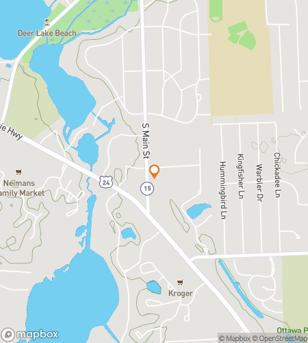 Map of scavenger hunt walking tour for Village of Clarkston Scavenger Hunt