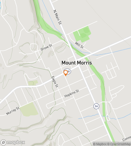 Map of scavenger hunt walking tour for  Mount Morris scavenger hunt