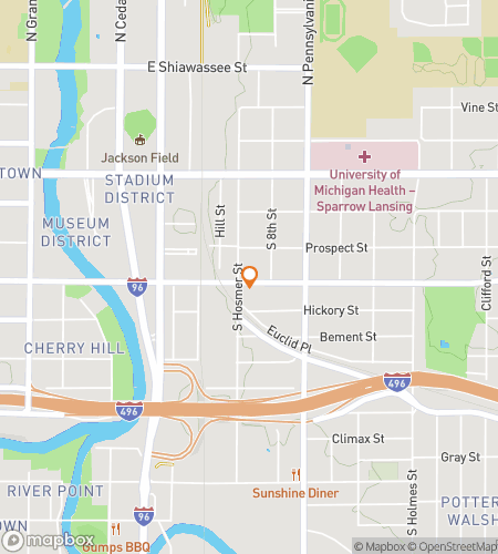 מפת סיור הליכה של חיפוש מטמון עבור Lansing Bar Crawl