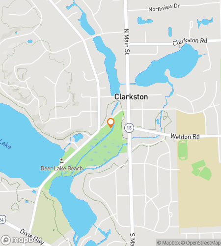 Map of scavenger hunt walking tour for Village of Clarkston Scavenger Hunt