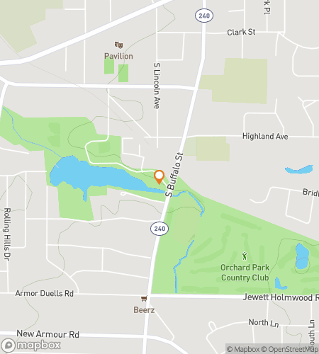 Mapa scavenger hunt pro Orchard Park Tailgate Tales & Local Flavor Quest