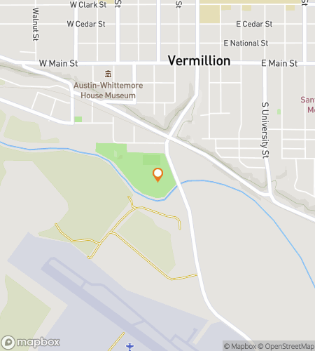 Map of scavenger hunt walking tour for Vermillion Vaults & Ventures