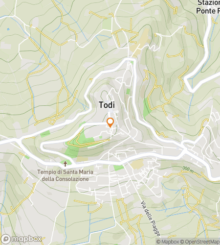 Map of scavenger hunt walking tour for Whispers of Umbria: Discovering Todi