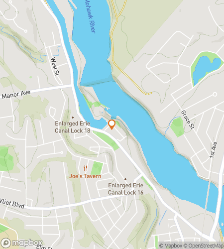 Map of scavenger hunt walking tour for From Mills to Thrills: The Cohoes Hunt