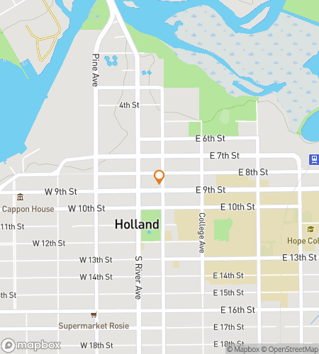 Map of scavenger hunt walking tour for Hope Hunt