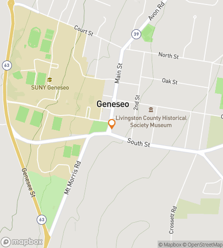 Χάρτης περιήγησης με τα πόδια για κυνήγι θησαυρού για το Geneseo Giggles & Hidden Grails