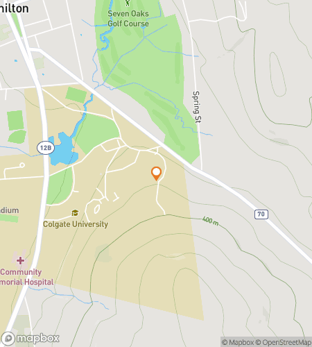 Map of scavenger hunt walking tour for The Great Colgate Hunt